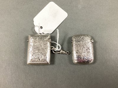 Lot 36 - A Small Chester Hallmarked Silver Vesta Case,...