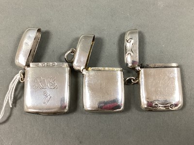 Lot 23 - A Hallmarked Silver Vesta Case, Horace...
