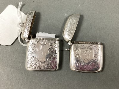 Lot 19 - A Hallmarked Silver Vesta Case, T.H,...