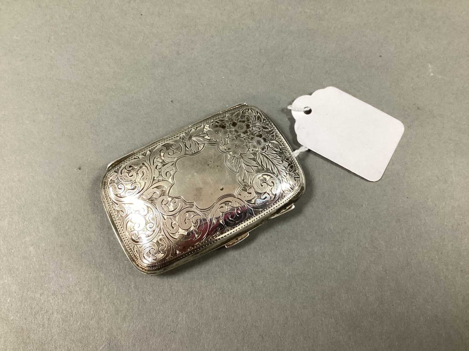 Lot 17 - A Hallmarked Silver Cigarette Case, J R,...