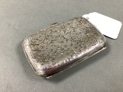 Lot 17 - A Hallmarked Silver Cigarette Case, J R,...