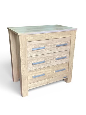 Lot 1496 - Modern Lightwood Effect Chest of Four Drawers,...