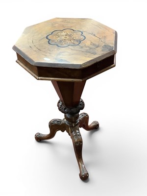 Lot 1529 - XIX Century Sewing Table with Symmetrical...