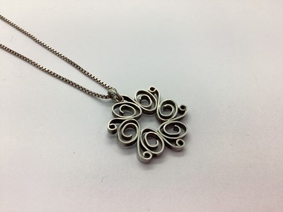 Lot 72 - Jack Spencer; A Hallmarked Silver Openwork...