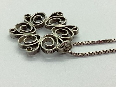 Lot 72 - Jack Spencer; A Hallmarked Silver Openwork...