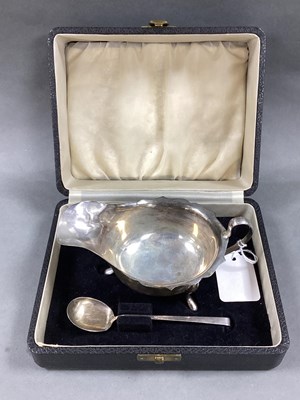 Lot 10 - A Hallmarked Silver Sauce Boat, Viner's Ltd,...