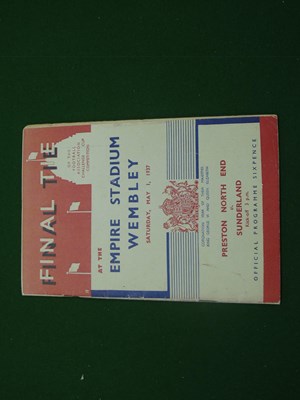 Lot 269 - 1937 FA Cup Final Programme, Preston North End...