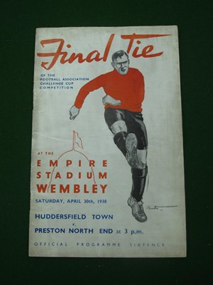 Lot 270 - 1938 FA Cup Final Programme, Huddersfield Town...