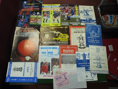 Lot 291 - Manchester United FA Cup Semi Final Programmes,...