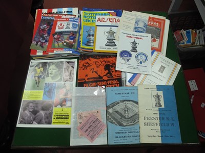 Lot 290 - FA Cup Semi Final Programmes incluidng 1954...