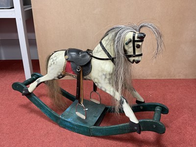Lot 367 - A Vintage Child's Wooden Rocking Horse, base...