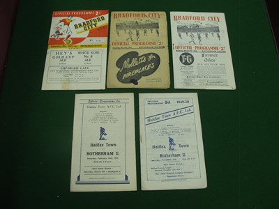 Lot 420 - Rotherham United Away Programmes at Halifax...