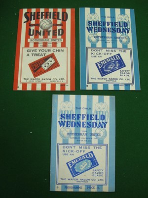 Lot 415 - Rotherham United Away Programmes at Sheffield...