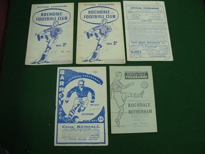 Lot 419 - Rotherham United Away Programmes at Rochdale...
