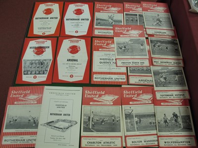 Lot 460 - Sheffield United home Programme 1953-4 v...