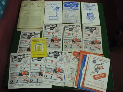 Lot 405 - 1950s London Club Programmes including West...