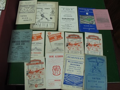 Lot 482 - 1950s North West Club Programmes including...