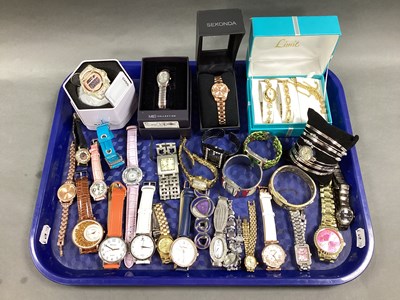 Lot 159 - A Collection of Assorted Ladies Wristwatches,...