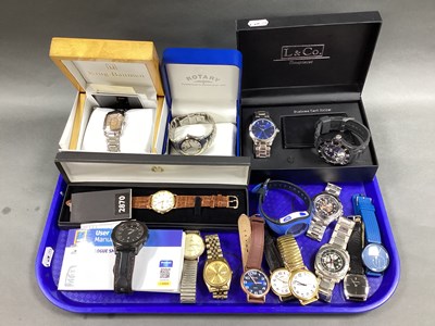 Lot 168 - A Collection of Assorted Gent's Wristwatches,...