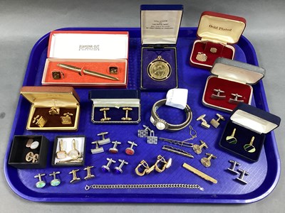 Lot 165 - A Collection of Cufflinks and Other Gent's...