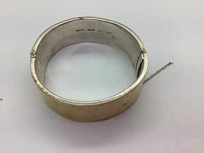 Lot 96 - A Decorative Wide Hinged Bangle, of partial...