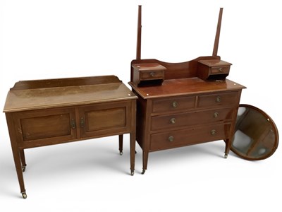 Lot 1472 - Edwardian Mahogany Dressing Table and...