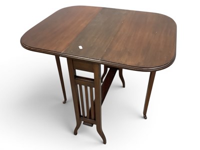 Lot 1487 - Edwardian Mahogany Sutherland Table, 61cm x...