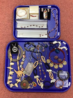 Lot 152 - A Collection of Costume Jewellery, including a...