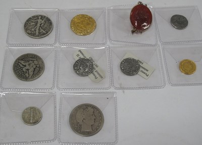 Lot 1264 - Collection Of World Coinage, includes three...
