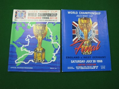 Lot 299 - 1966 World Cup Final Programme England v West...