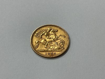 Lot 610 - 1896 Victoria Gold Half Sovereign.