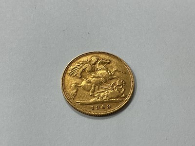 Lot 610A - 1903 Edward VII Gold Half Sovereign.