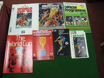 Lot 325 - Would Cup Tournament Programmes - 1970, 74 and...