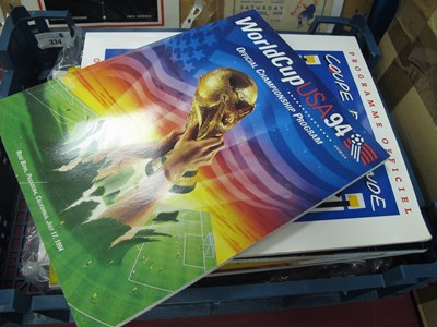 Lot 334 - World Cup Tournament Programmes 1994, 98, 2002,...