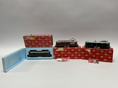 Lot 517 - Three boxed HAG HO scale Swiss electric Re 4/4...