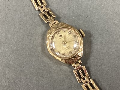 Lot 196 - Perona; A 9ct Gold Cased Ladies Wristwatch,...