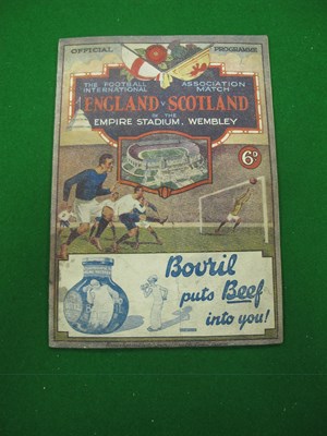 Lot 368 - 1932 England v Scotland Football Programme.