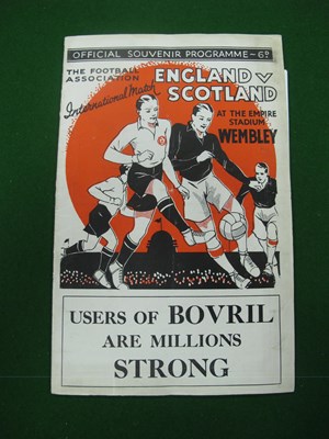 Lot 369 - 1934 England v Scotland Football Programme,...