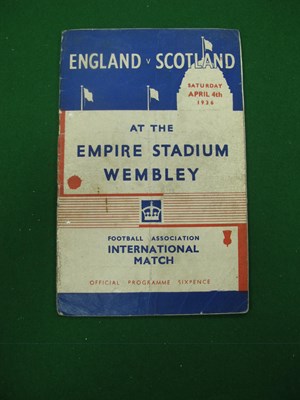 Lot 370 - 1936 England v Scotland Football Programme,...