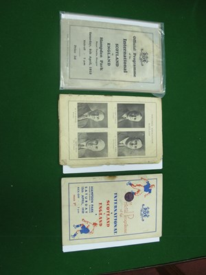 Lot 366 - Scotland v England Programmes 1935 (cover...