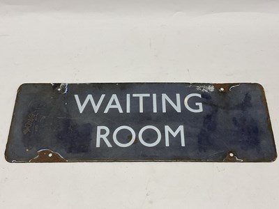 Lot 338 - Railwayana - A BR (E) Enamelled Waiting Room...