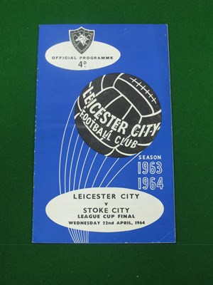 Lot 350 - 1964 League Cup Final Programme, Leicester...