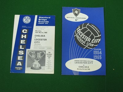 Lot 353 - 1965 League Cup Final, a programme from each...