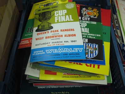 Lot 354 - League Cup Final Programmes, complete run 1967...