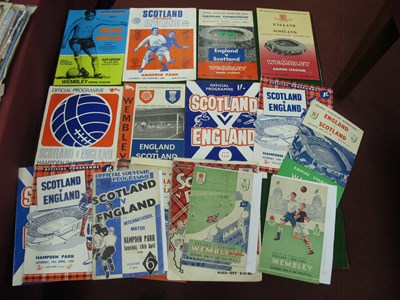 Lot 362 - England v Scotland Programmes at both...