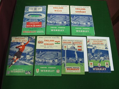 Lot 360 - England Home Programmes 1951 v Argentina,...