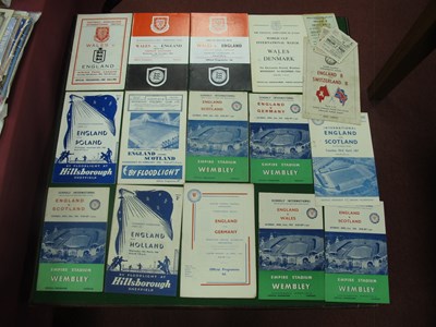 Lot 361 - 1950 England 'B' v Switzerland 'B' Programme...