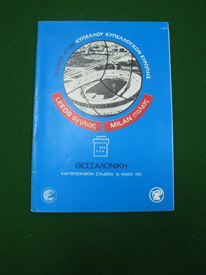 Lot 314 - 1973 Cup Winners' Final Programme Leeds United...
