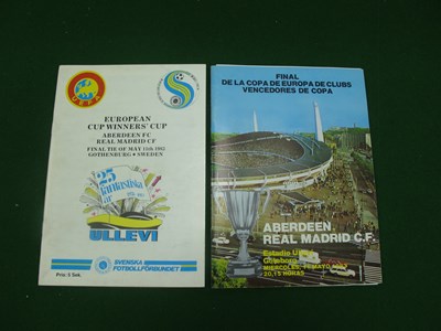 Lot 305 - 1983 Cup Winners' Cup Final Programme Aderdean...