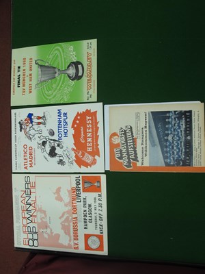 Lot 322 - Cup Winners Final Programmes 1963, 65, 66 and...
